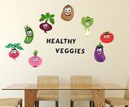 Wallstick Healthy veggis wallstickers (Vinyl 135 cm x 80 cm)