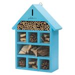 Pelle & Sol Eco-Friendly Bee House | Weather Resistant Hanging Bee Hotel | Bug Hotel for Bees, Butterfly, Insect Bamboo Nesting Habitat | Bug House Garden Decor & Nature Gifts for Kids