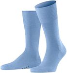 FALKE Men Airport Crew Cut M 1 Pair, Blue (Cornflower Blue 6554), 6.5-7.5