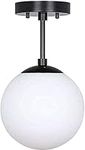 Matte Black Hallway Ceiling Lamp Gl