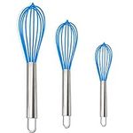 CASAKITCHN Silicone Whisk Set of 3,