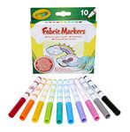 Crayola – 58-8633-E-000 – 10 Markers for Fabrics.