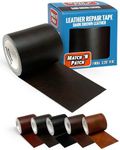 MATCH 'N PATCH Realistic Leather Repair Tape, Dark Brown, 2.4 inch x 15 feet