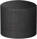 Little World Air Conditioner Cover Heavy Duty Large Universal Veranda AC Unit Cover for Standard American Furniture Central Air Conditioner Outdoor Vent Full Cover (Round) 34 x 30 inches, Black