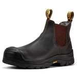 ROCKROOSTER Beaufort CSA Men's 6 Inch Composite Toe Slip on Work Boots, Vibram Outsole, Metal Free, Oil-Resistant,EH Rated, PR, ASTM F2413 Safety Boots. (VAK631 US 9.5)