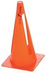 Precision Collapsible Vinyl Cones - Orange, 12 Inch