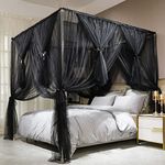 Black Curtain For Bed