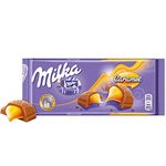 Milka Caramel Original Chocolate 100g (5 Bars) Delicious Tasty And Twisty Treat Gift Hamper For Birthday,Christmas Sold By Kidzbuzz