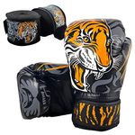 RAGECAMEL Kids Boxing Gloves for Boys and Girls - Boxing Gloves for Kids with Handwraps for Ages 3-8, Boxing Training Gloves - Great for Punching Bag, Boxing, Kickboxing, Muay Thai (Orange)