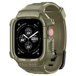 Spigen Rugged Armor Pro Strap & Case for Apple Watch Ultra 2 / Apple Watch Ultra 49mm (2023/2022) - Vintage Khaki (Watch not Included)