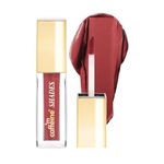 mCaffeine Shades Velvet Blur Matte Liquid Lipstick | 12 Hrs Intense Stay | Lightweight & Non-drying, Blurs Lip Creases | Transferproof & Smudgeproof | 4 ml - Passionate Crimson (Muted Rose)