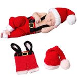 AiXiAng Newborn Photo Props Santa Claus Outfit Costume Baby Photo Prop Christmas