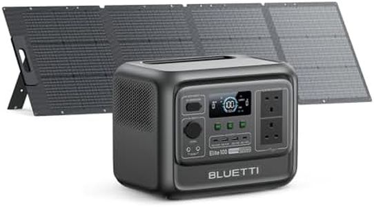 BLUETTI Solar Generator Elite 100 V2 (2025 New) with 200W Solar Panel Included, 1024Wh Portable Power Station w/ 4 1800W AC Outlets, 35% Smaller, Ideal for Camping, Emergencies, Backup Power