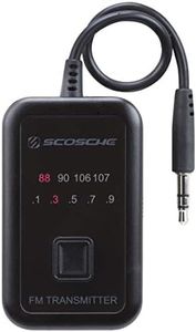 SCOSCHE FMT5 TuneTone Universal FM Stereo Transmitter for Mobile Devices, Black