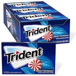 Trident Sugar Free Gum Perfect Peppermint Refreshingly Long Lasting, 12 Pack