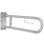 KosmoCare Heavy Duty SS304 Stainless Steel 25 mm Swing-up Toilet Grab Bar - 24 inches