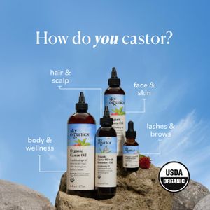 Sky Organics Organic Castor Oil Lash Serum – Hexane-Free, 100% Pure, 30ml