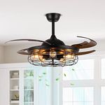 Depuley 5-Light Ceiling Fan with Re