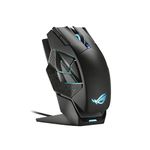 ASUS ROG Spatha X Wireless Gaming Mouse, 24 GHz/Wired USB, 19,000 DPI Optical Sensor, 12 Programmable Buttons, RGB, Swappable Switch Design, Micro Switches, Magnetic Charging Stand, Black