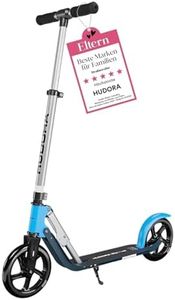 HUDORA BigWheel Pure Scooter - Stabiler Aluminium-Roller mit Ständer - Höhenverstellbarer & zusammenklappbarer Cityroller für bis zu 100kg - Tretroller für Jugendliche und Erwachsene