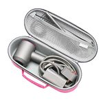 Hair Dryer Travel Case for Dyson Supersonic Nural/Supersonic Hair Dryer, Portable Case for Hair Dryer by RLSOCO - Pink