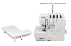 Brother AIR1800 Air Serger with Jet Air Threading, 2/3/4 Thread, LED Lit Work Area, Plus Wide Table Extension and 4-Piece Thread Cones Starter Pack