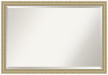 Amanti Art Wall Mirror Champagne Teardrop: Outer Size 39 x 27 X-Lrg 39x27, Extra Large