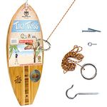 Ring Toss Game for Adults – 13 Inch Surfboard Edition - Hook and Ring Game for Outdoor & Indoor Use, Gift for Husband, dad, College Boys