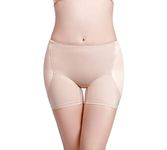 Butt Lifter Hip Enhancer Pads Underwear Shapewear Lace Padded Control Panties Shaper Booty Fake Pad Briefs (XL, Beige)