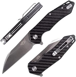 GANZO Firebird FH31-CF EDC Folding Pocket Knife, Razor Sharp, D2 Stainless Steel, G10 Handle with Clip, Outdoor (Carbon Fiber)