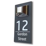 House Numbers Plaques With Solar Light House Signs Door Number Plaques For Wall House With Light Name Plaques For Outside