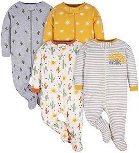 Gerber Baby Boys 4 Pack Sleep 'N Play Footie, Southwest, Newborn