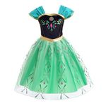 Dressy Daisy Ice Princess Coronation Green Costume Tulle Dress for Toddler Girls Halloween Birthday Party Outfit Size 3T, A