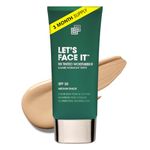 Shakeup Cosmetics Mens BB Cream Tinted Moisturiser - Natural Medium Coverage for Redness, Blemishes and Dark Spots - SPF 25 Colour Correcting Make Up for Men - Vegan British Skincare