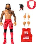 Mattel WWE Elite Action Figure & Accessories, 6-inch Collectible Jimmy USO with Articulation, Life-Like Look & Swappable Hands