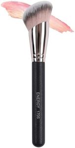 ENERGY Angled Foundation Brush - Large Makeup Brush for Liquid Foundation, Bronzer, Blush, Cream, Powder, Concealer &Contour Blending Face with Vegan Synthetic Bristles