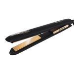 Ikonic Gleam Hair Straightener, Black| Super slim 1 inch plates| Ergonomically slim| Led temperature control| Automated function| Overheating protection| Cereamic rose gold iron plates| Quick Heat