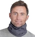 Tough Headwear Neck Warmer - Winter Fleece Neck Gaiter & Fleece Neck Warmer - Ski Gaiter for Men - Reversible Neck Gaiter for Cold Weather
