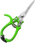 GARDEN GURU Ergonomic Garden Snips Clippers – Professional Hand Pruner Pruning Shear with Comfort Grip Handles for Gardening Trimming and Yard Work – High Carbon Steel