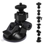 Sportway S30 Dash Cam Suction Mount (2nd Gen) with 10pcs Joints for REXING,Z-Edge,Old Shark,YI,KDLINKS,Falcon Zero,Transcend,Crosstour,VANTRUE,GoPro Hero and Most Other Dash Cameras DVR GPS