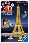 Ravensburger 3D Puzzles Eiffel Tower Night Edition, Multi Color (216 Pieces)