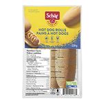 Schar Gluten-Free Hot Dog Buns - Non GMO, Egg Free, Dairy Free, Preservative Free, Pack of 4 Rolls x 57g