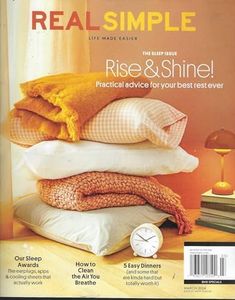 Real Simple Magazine March 2024 The Sleep Issue