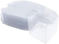 45Pcs Clear Favor Boxes,3 x 3 x 3 I