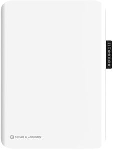 Spear & Jackson Panel Heater/Wall Mounted with LED Display/Comfort Mode, Windows Open Function, Eco Mode, and Timer Function (1500, Watts)