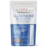 Glutathione Reduced - 320mg - UK Made - Zero Additives - Vegan - Pullulan (60 Capsule Pouch)