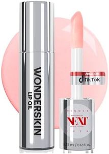 Wonderskin Lip Oil Rehab Serum - Tinted Lip Oil, Hydrating, Moisturizing, and Non-Sticky Coral Pink Tint Serum for Dry Lips (Lover)