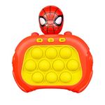 Pop Game Sensory Fidget Toys for Kids Spiderman push Light Up Pattern Popping Game Spiderman push Pop Bubble Game Controller Machine Push Pop Stress Toys Fun Present for Kids