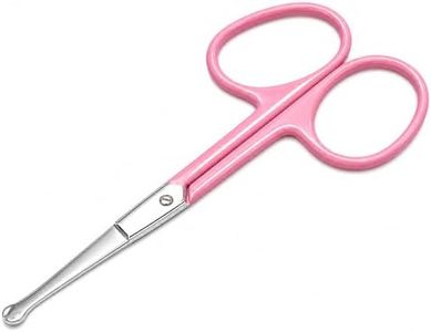 Grooming and Nose Hair Scissors – Nasal Hair Cutters - Sharp Blades Trimming Scissors for Eyebrows, Beard, Mustache & Facial Hair or Men & Women – Stainless Steel, Safety Rounded Blunt Tip