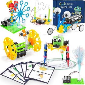 Build a Robot Kit for Kids 5-7 8-12, STEM Robotics Building Kits Electronic Robotic Projects Science Experiments, STEAM Toys for Boys Girls Engineering Activities DIY Coding Robots 5 6 7 8 + Year Old